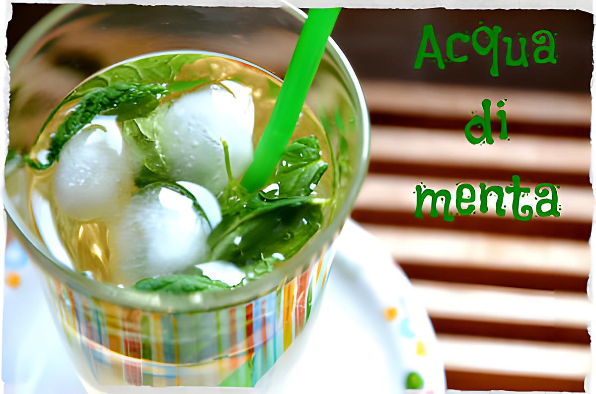 recette ACQUA DI MENTA