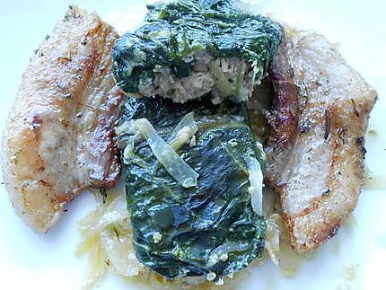 recette INVOLTINI  DE FEUILLES  DE  BLETTES