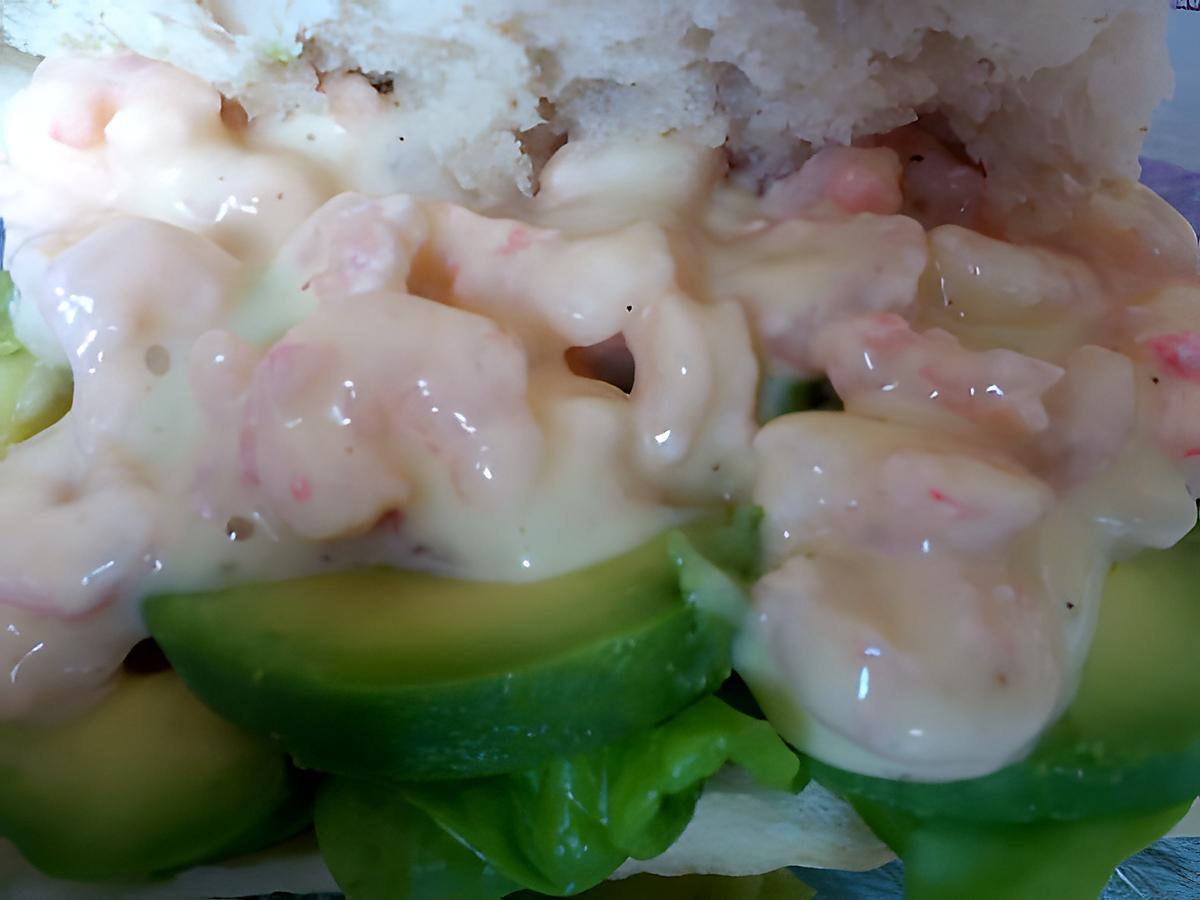 recette Sandwich avocat crevettes