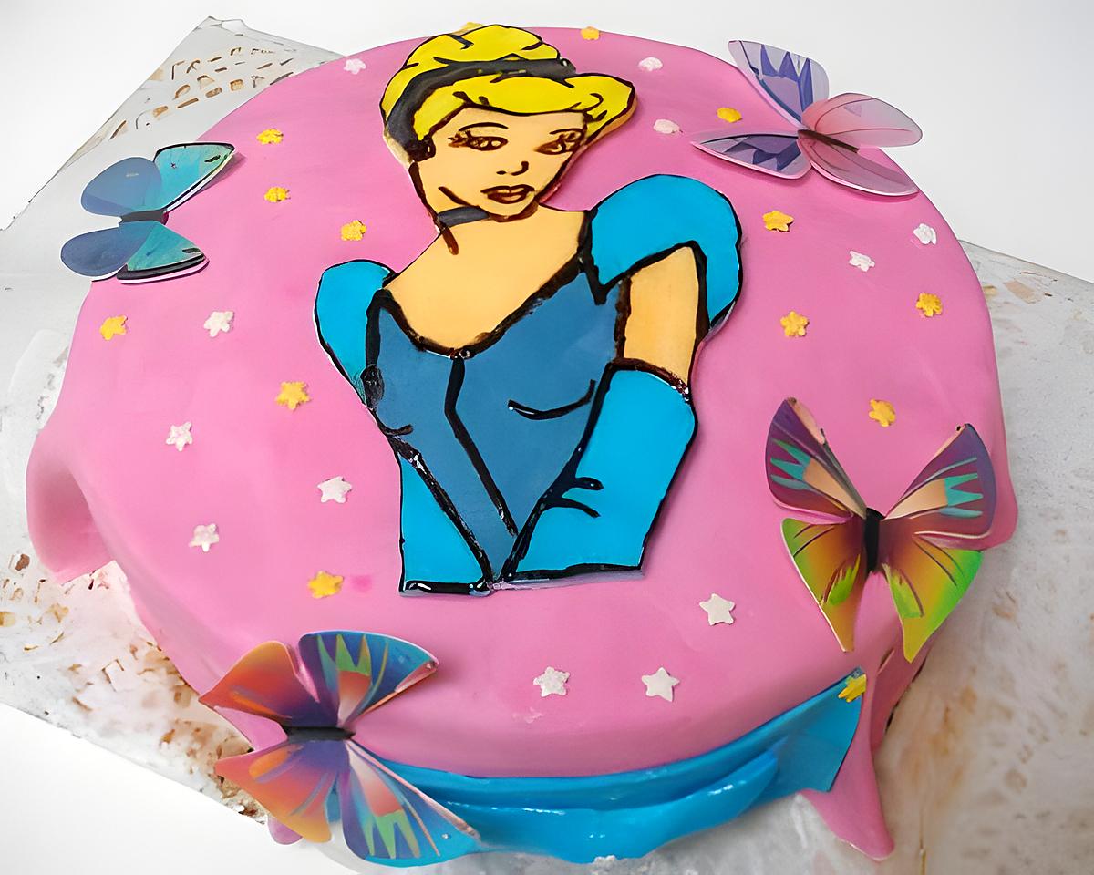 recette gâteau anniversaire Cendrillon