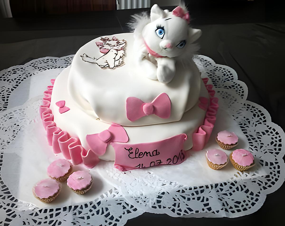 recette gâteau Marie des aristochats vanille et fraise