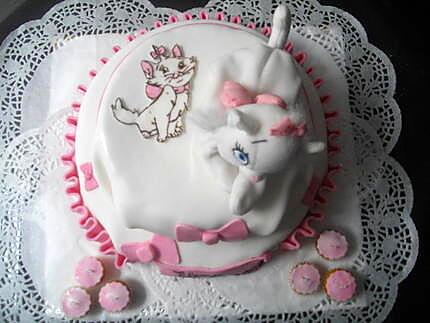 recette gâteau Marie des aristochats vanille et fraise