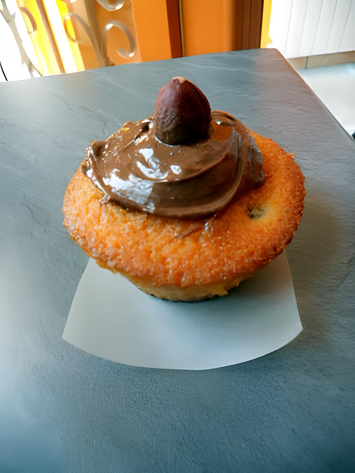 recette Cupcakes aux noisettes et pâte à tartiner