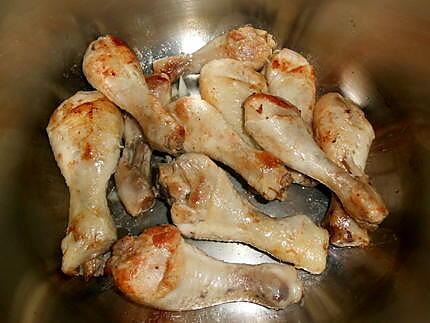 recette Pilons de poulet façon tajine.
