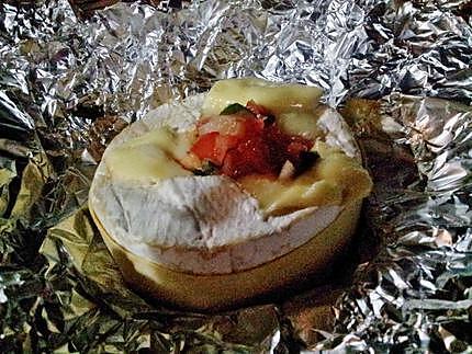 recette Camembert au pistou cuit dans la braise