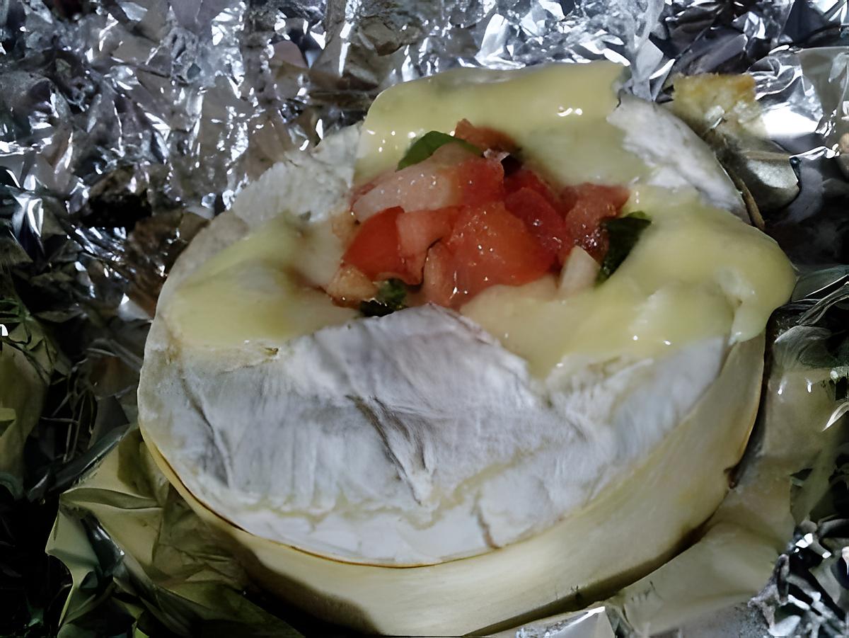 recette Camembert au pistou cuit dans la braise