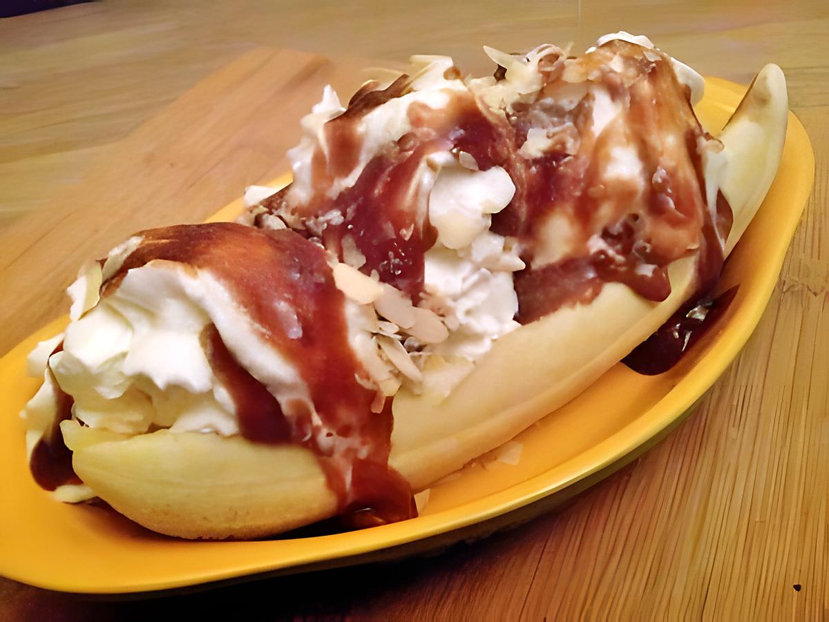 recette Banana split au carambars