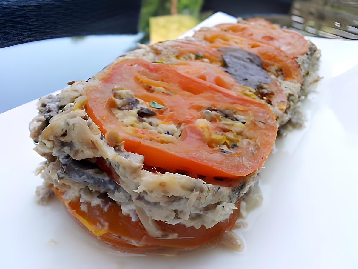 recette Terrine de tomates aux sardines