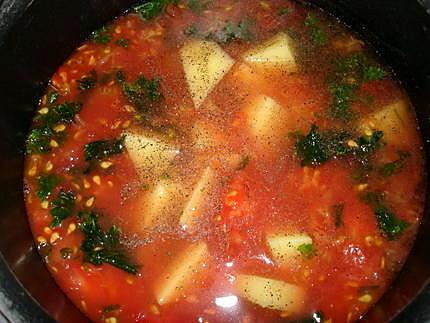 recette soupe à la tomate (rapide)