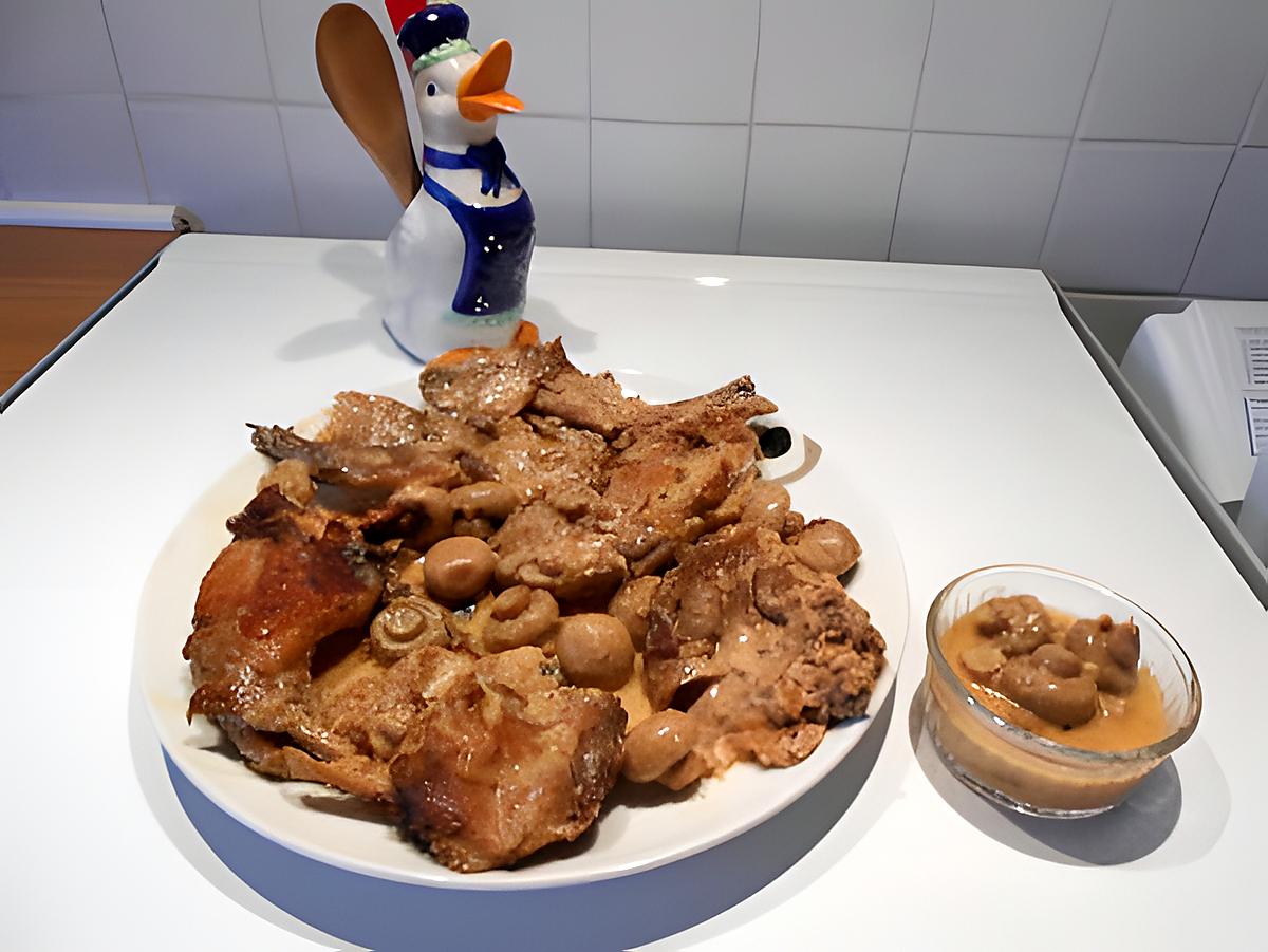 recette Mon ch'ti lapin au maroilles.   Et !!!!!!!!!!!!