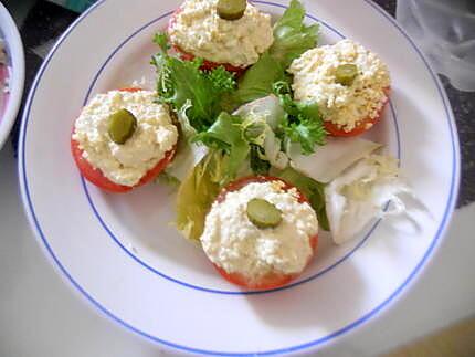 recette Tomates farcie a l'oeuf