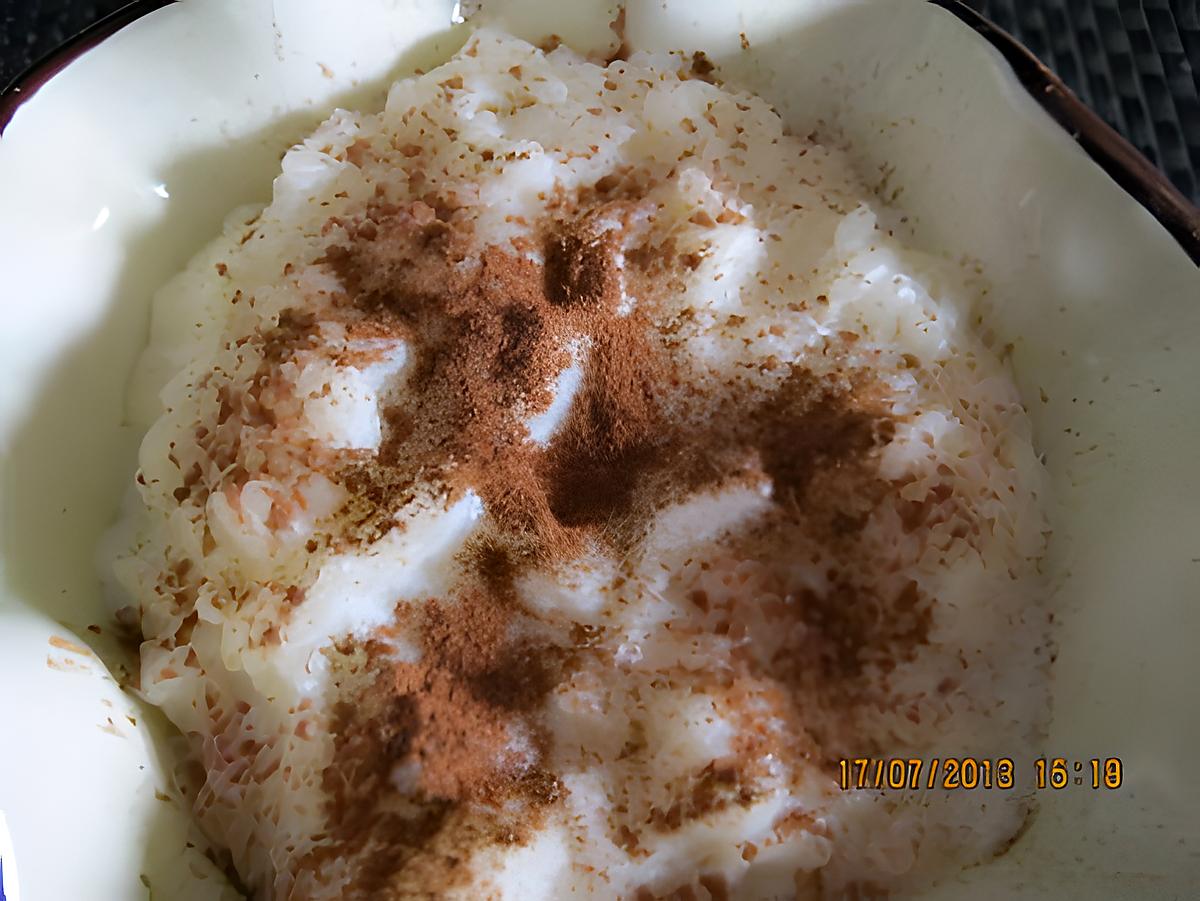 recette Riz au lait