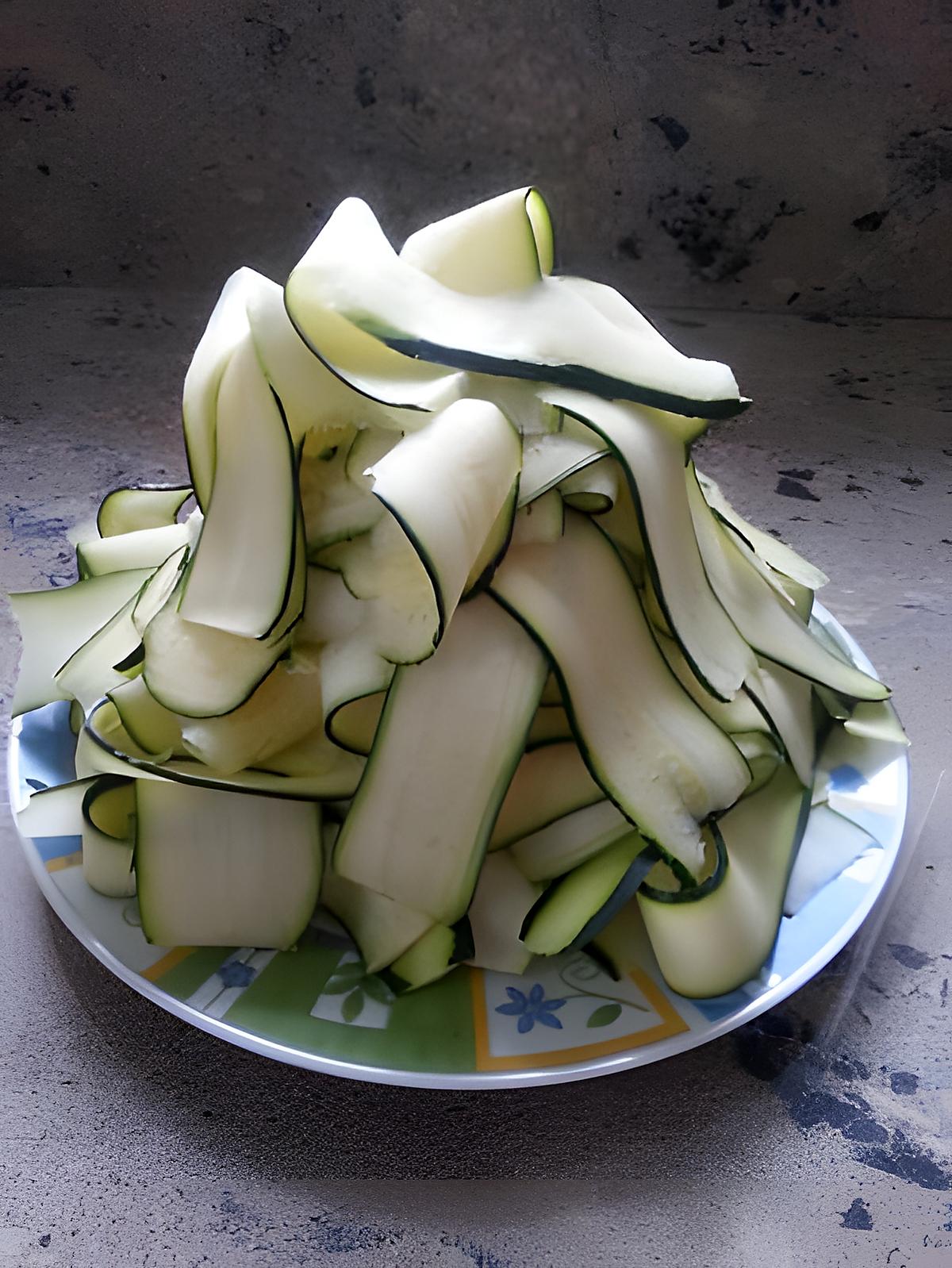 recette Tagliatelles de courgettes