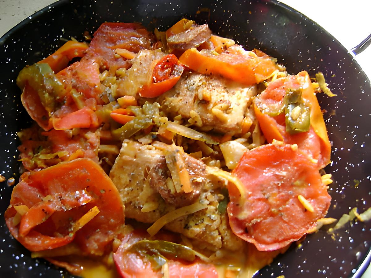 recette poissons aux petits légumes safranés