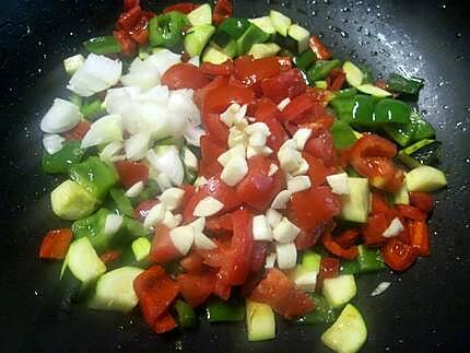 recette Riz aux légumes du soleil.