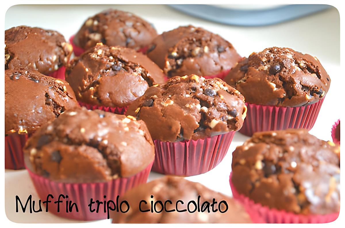 recette Muffin triple chocolat