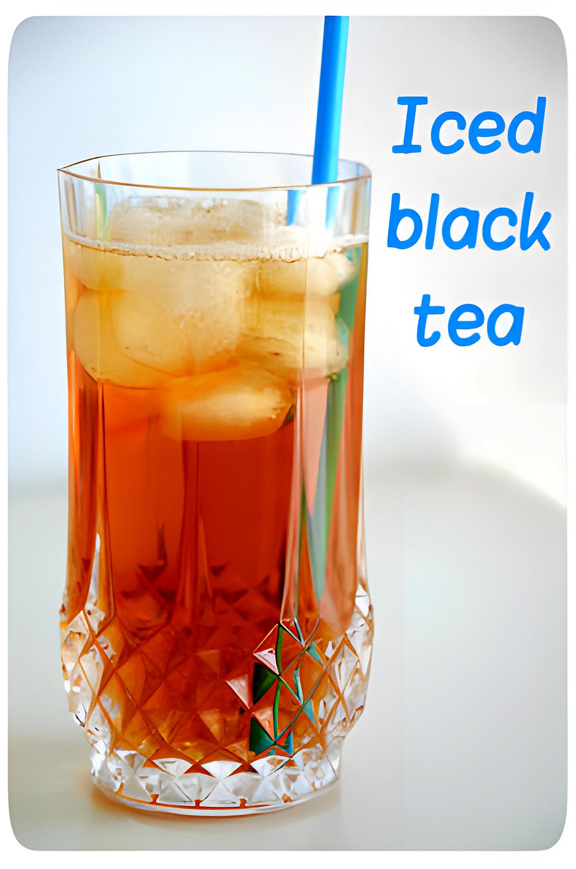 recette Iced black tea (thé glacé à l'américaine)