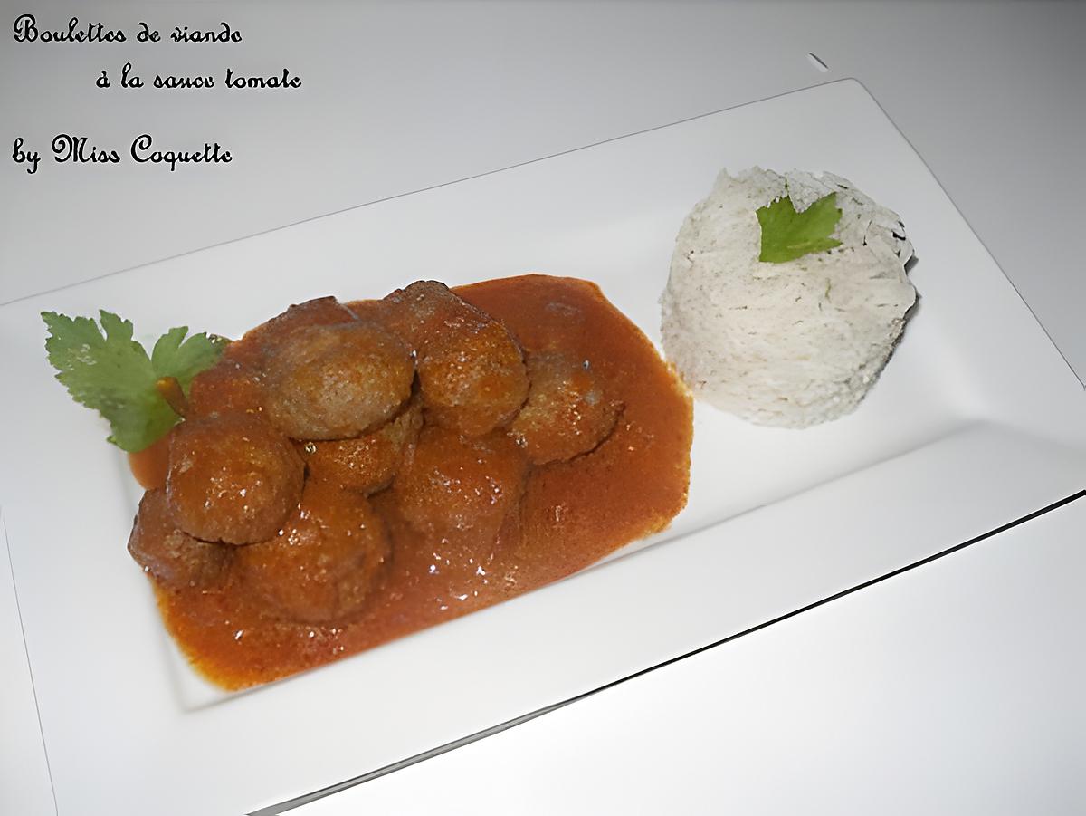 recette Boulette de viande en sauce rouge