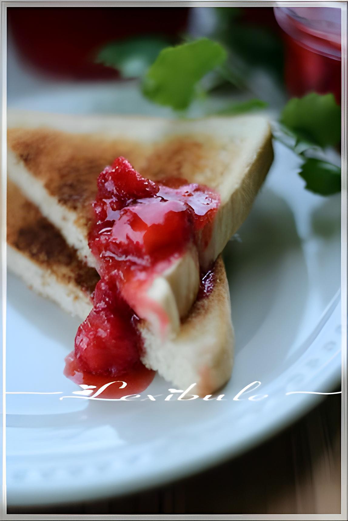 recette ~Confiture de fraises sans cuisson~