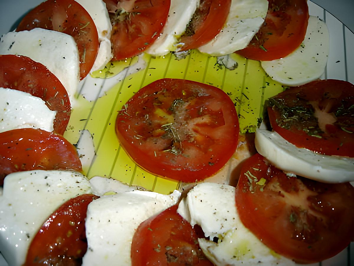 recette Tomates, mozzarella