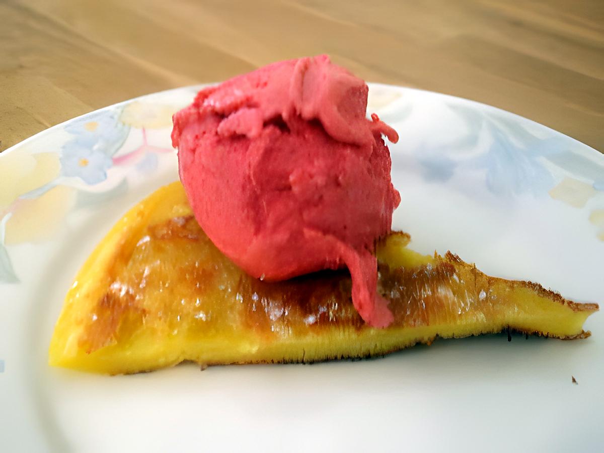 recette Glace à la framboise