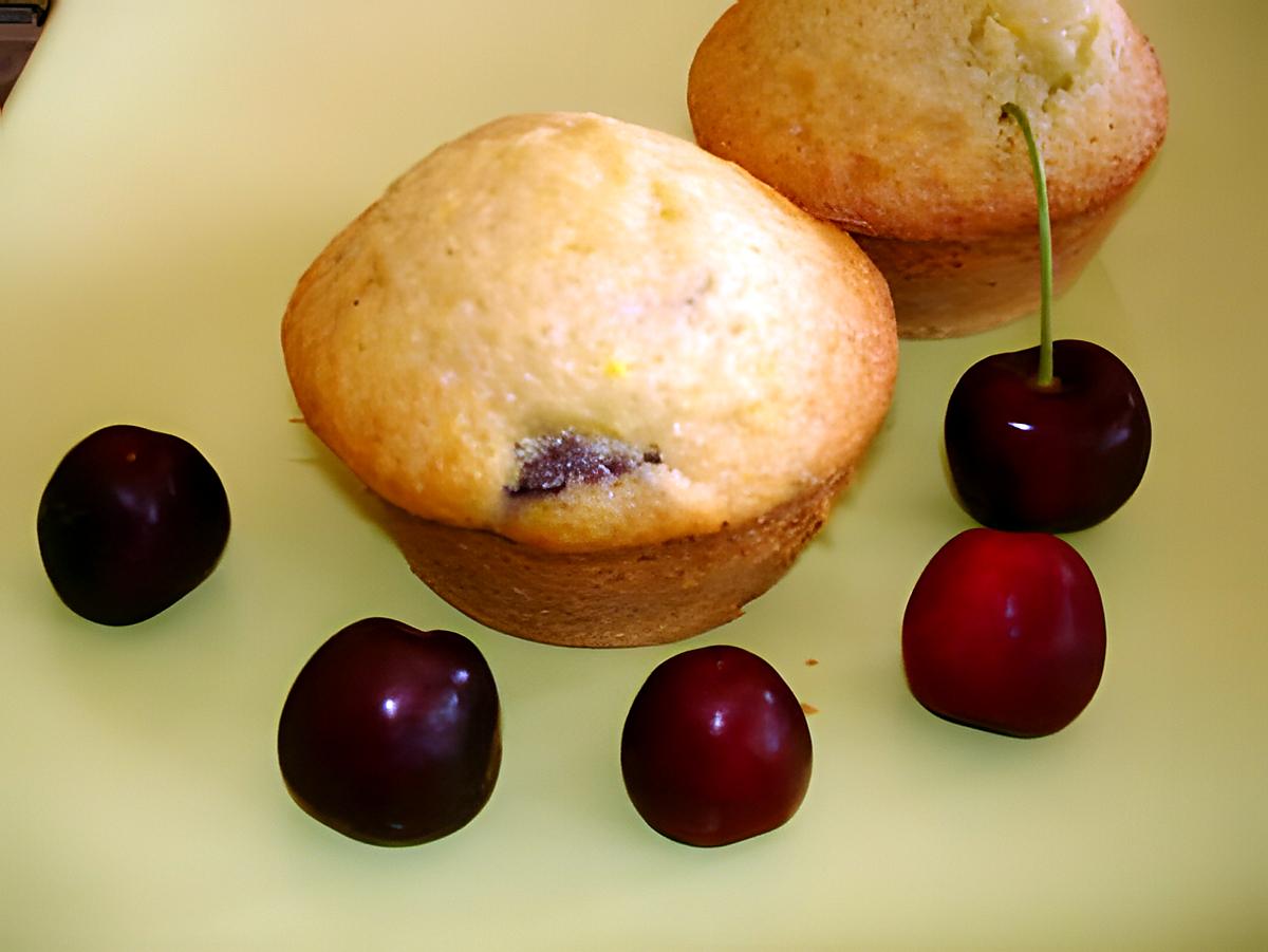 recette Muffins aux cerises fraiches