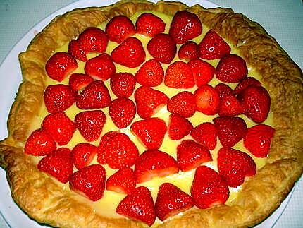 recette tarte aux fraises