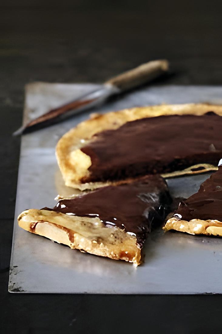 recette Pizza chocolat-caramel