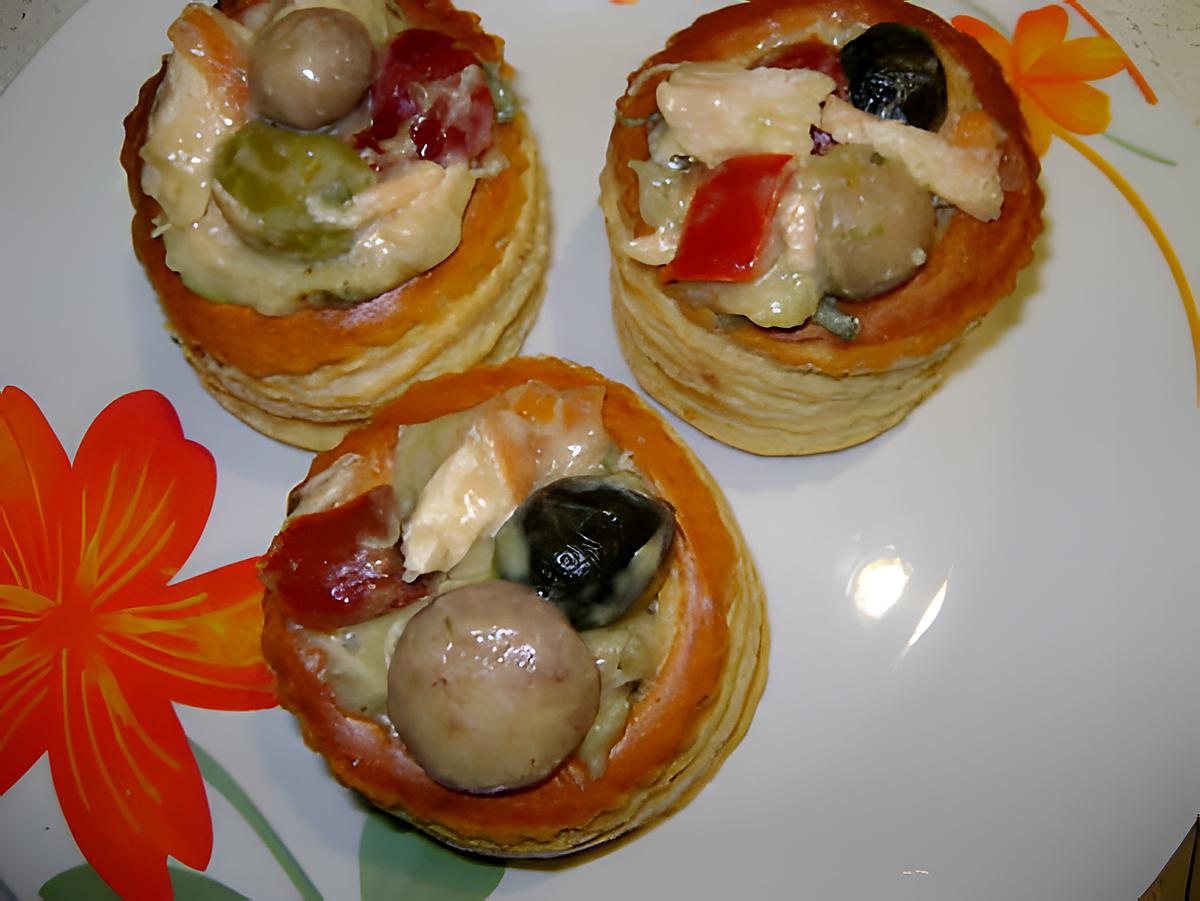 recette vol au vent au saumon frais