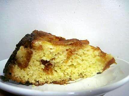 recette Gâteau yaourt aux pommes renversés et caramélisés.