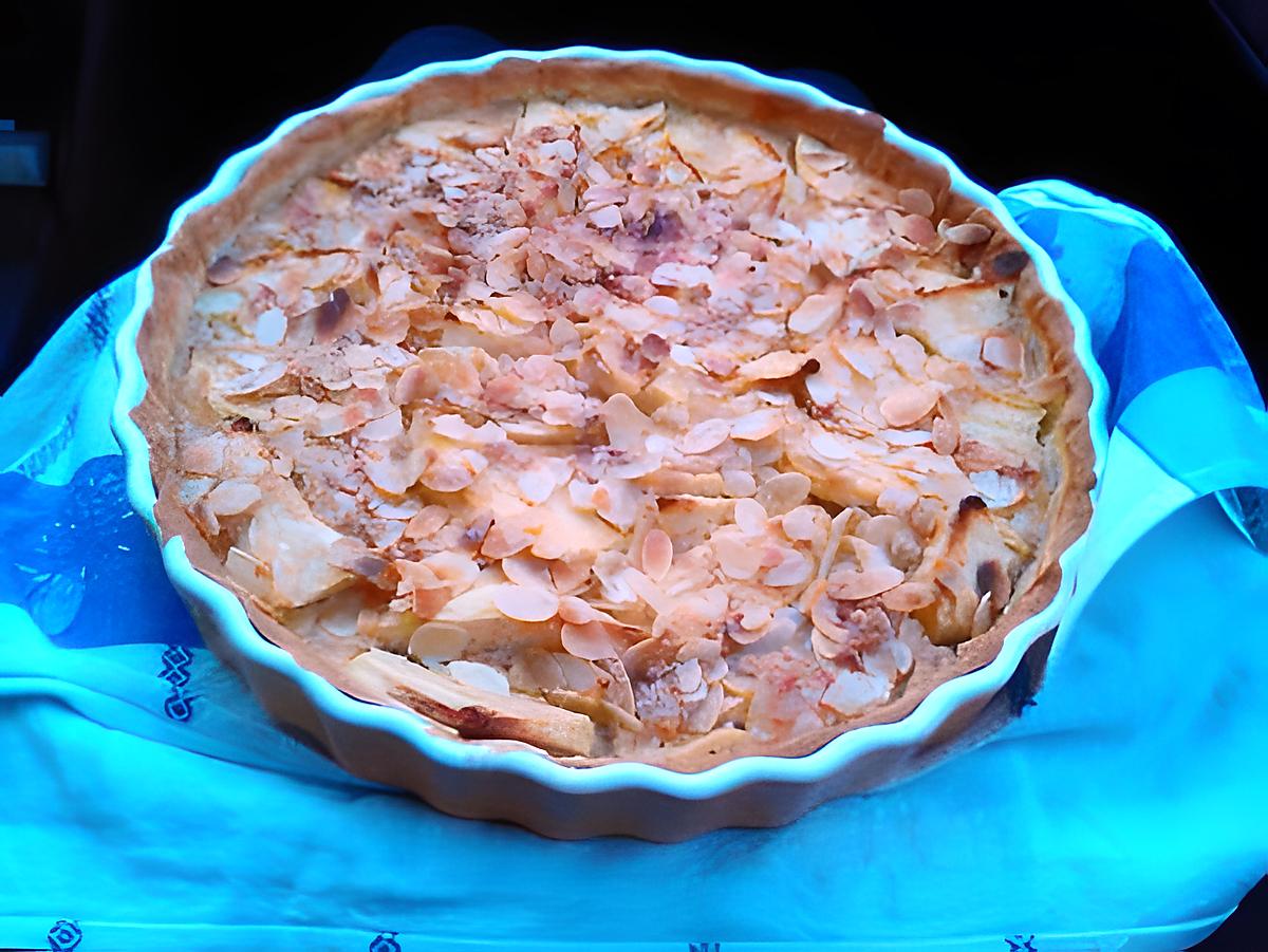 recette Tarte aux pommes et amandes simple et rapide