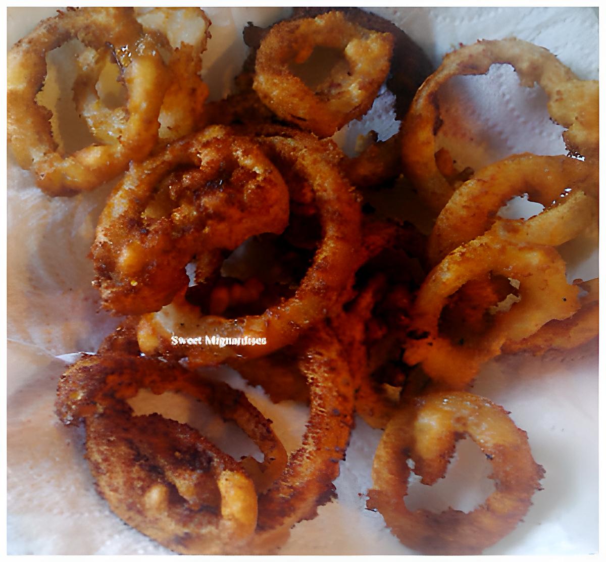recette Onion Rings "Anneaux d'oignons frits"