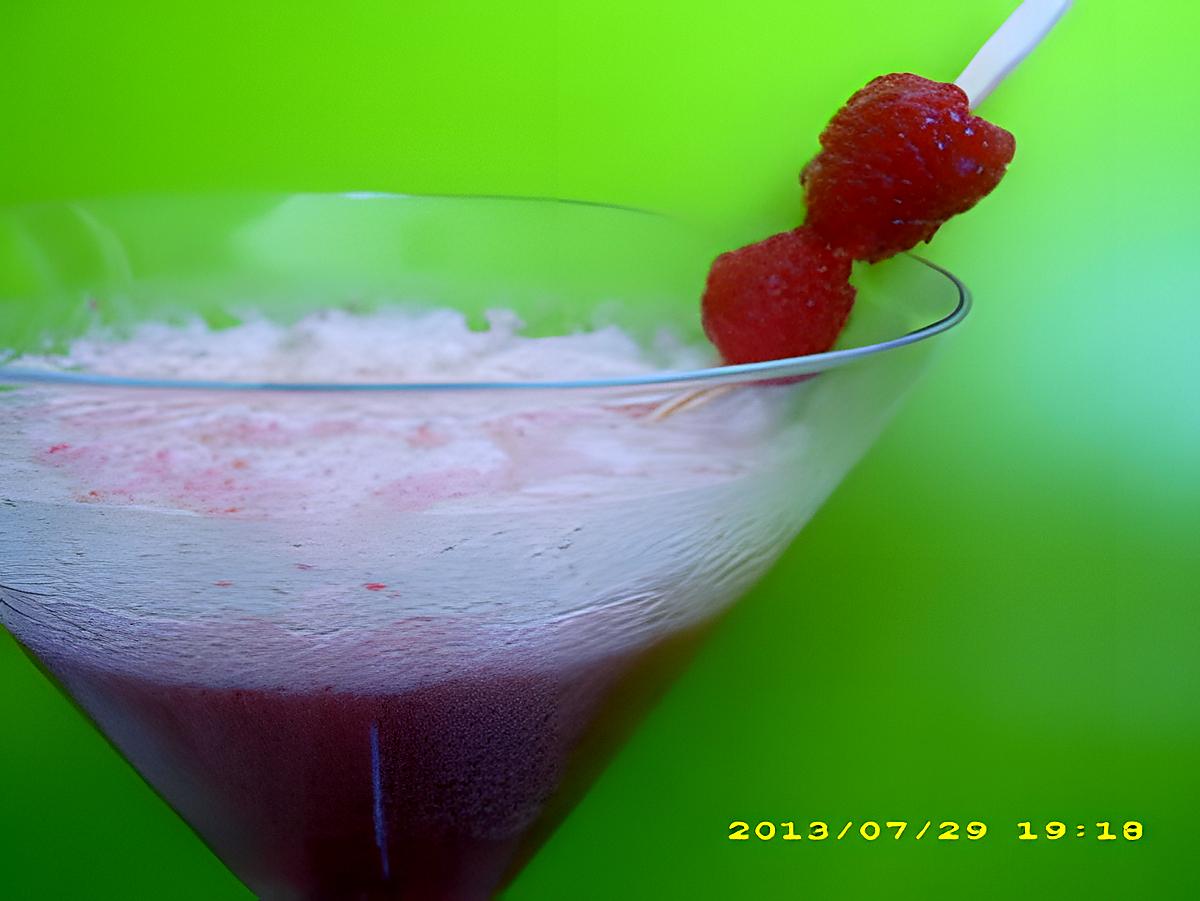 recette cocktail panaché aux framboises