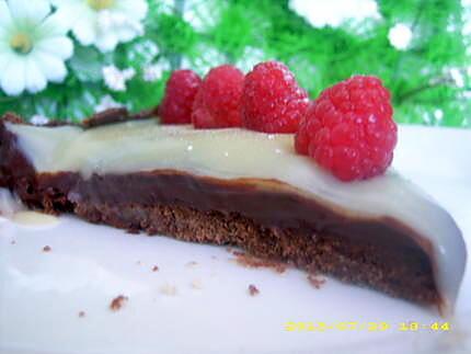 recette tarte aux deux chocolats