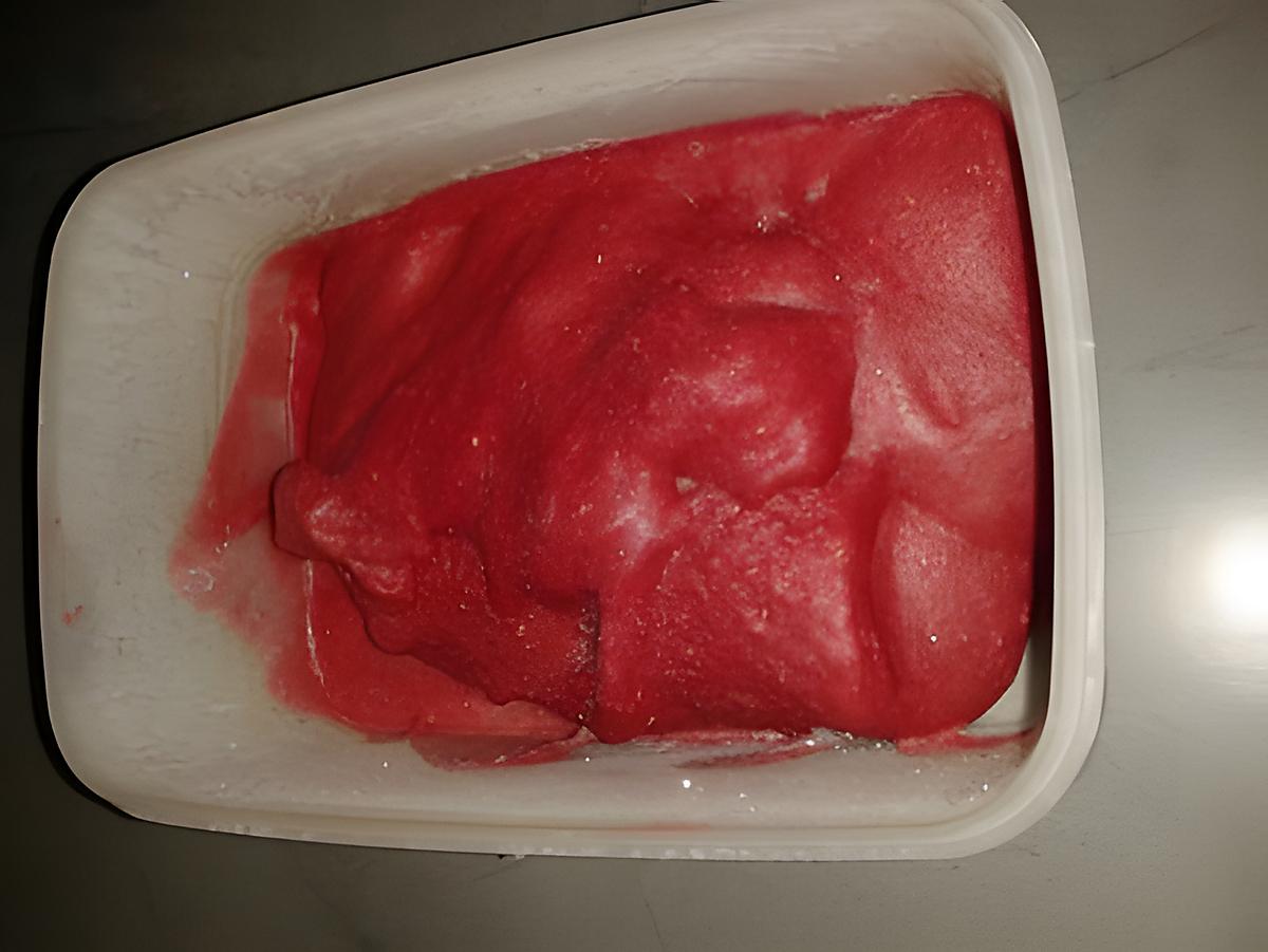 recette sorbet framboise