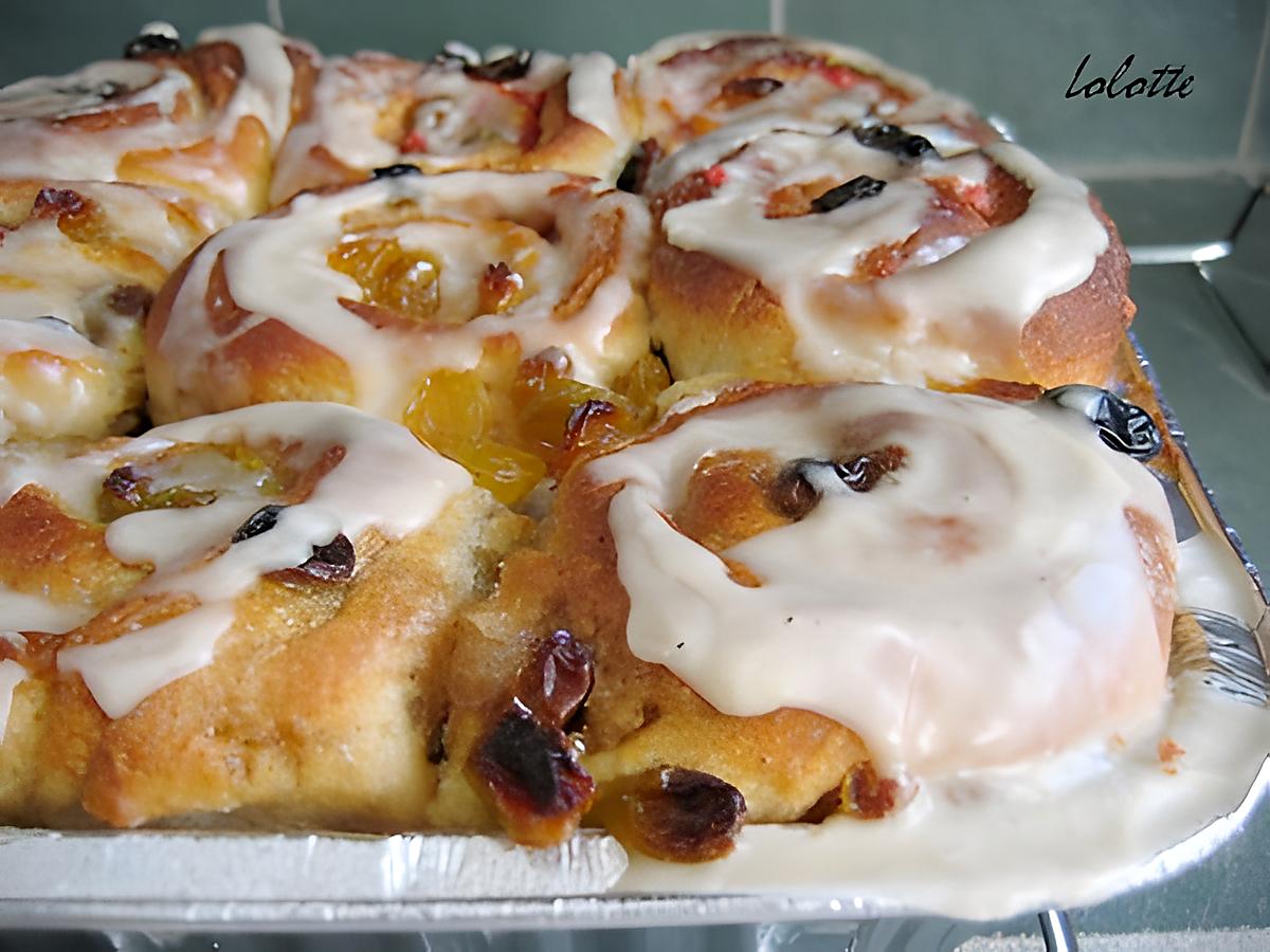 recette Cinnamon buns with icing