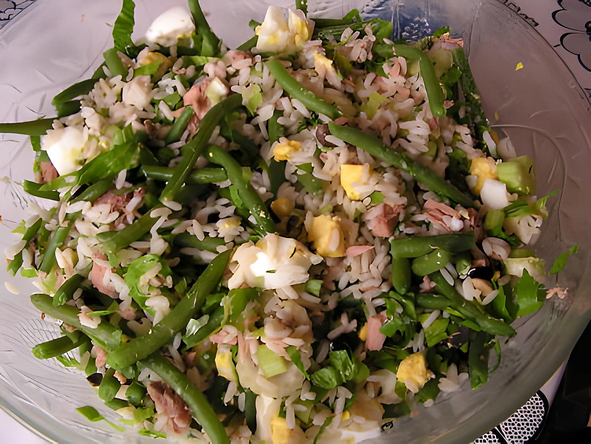 recette Salade de riz au thon