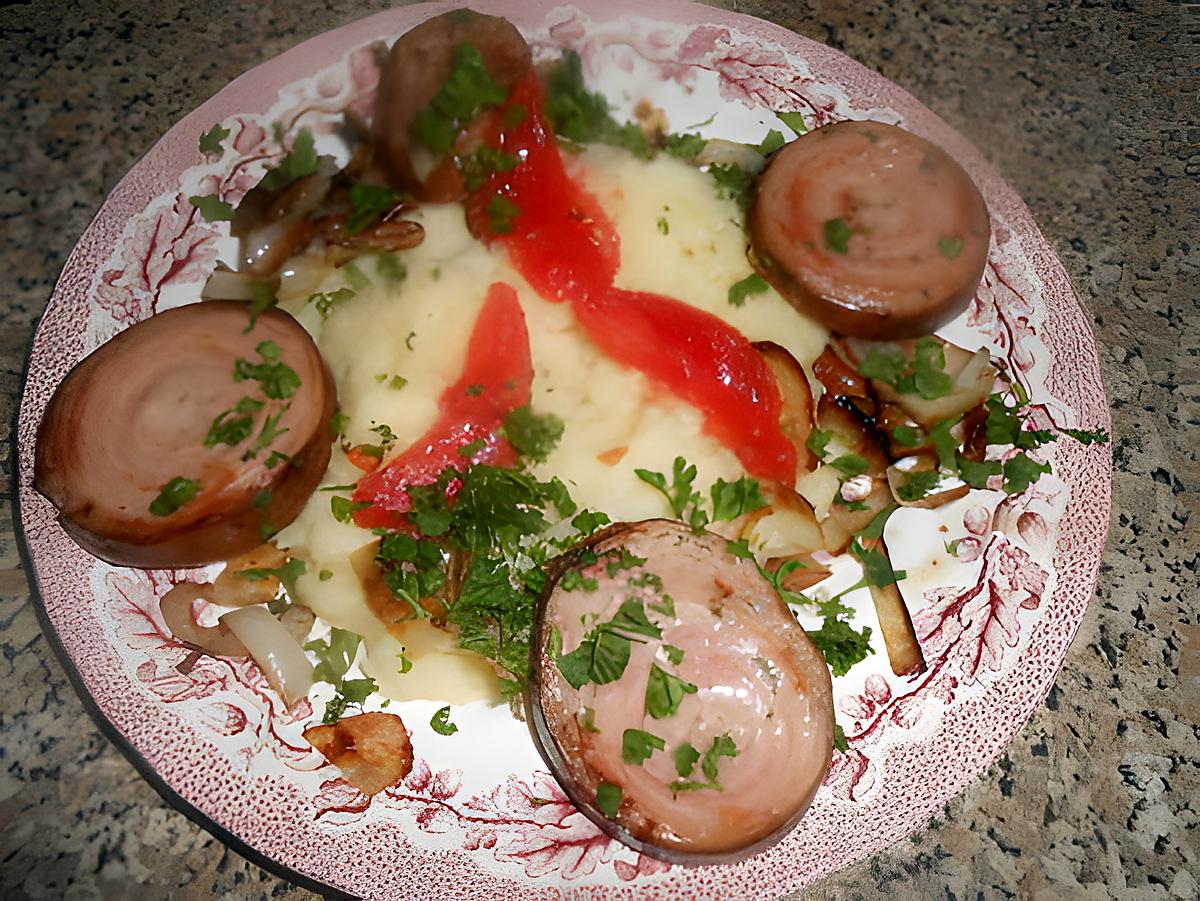 recette Andouille de guéméné purée