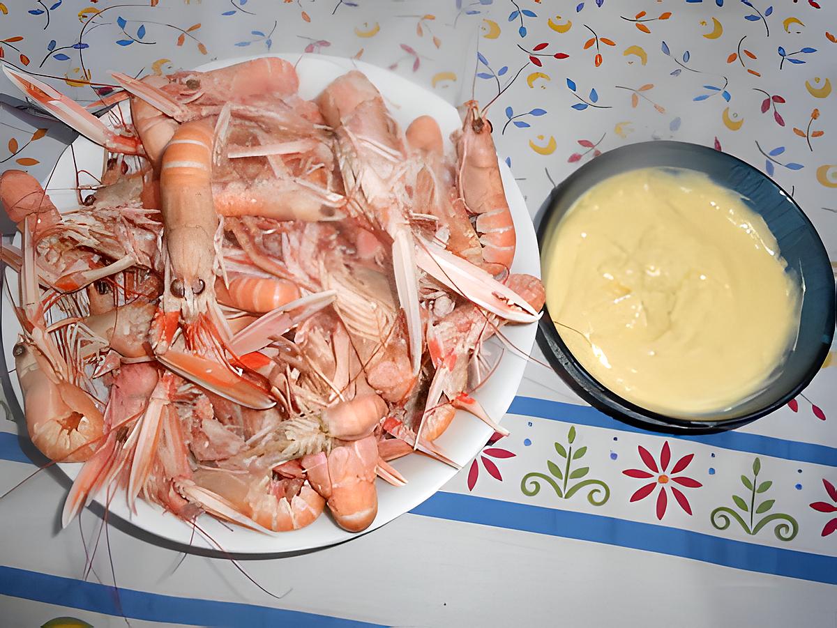 recette Langoustines mayonnaise au citron