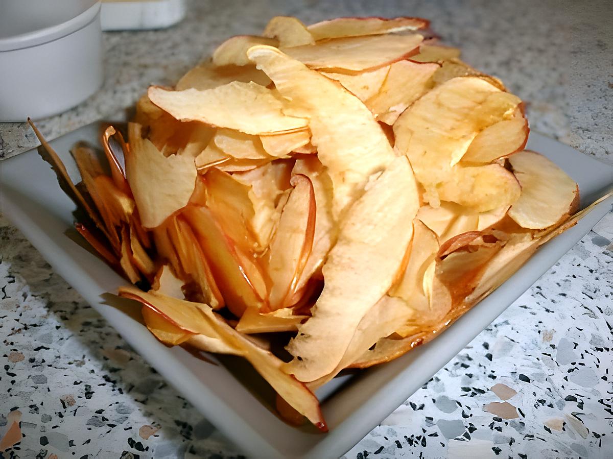 recette Epluchures de pommes : chips