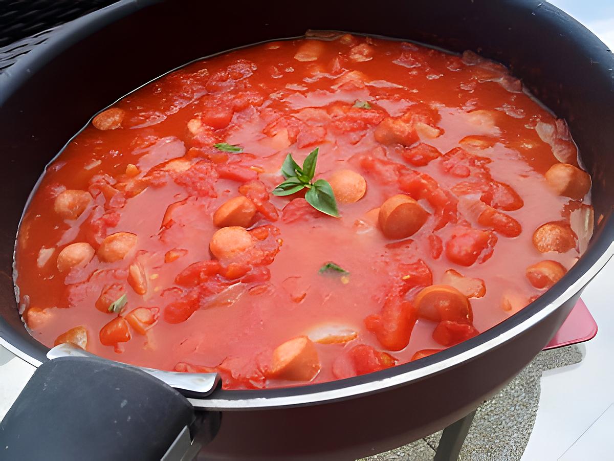 recette Sauce bolognaise aux knackis