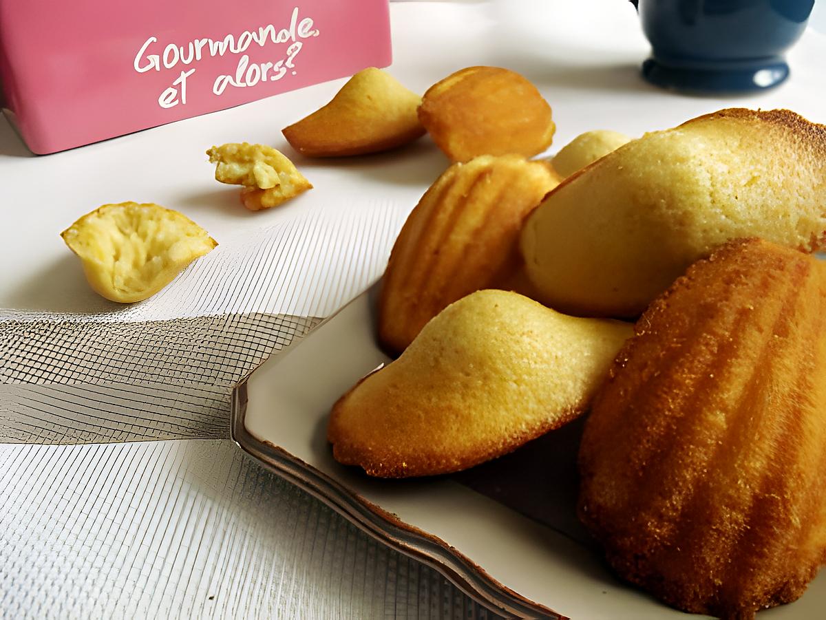 recette Madeleines au citron allégées - 41 kcal