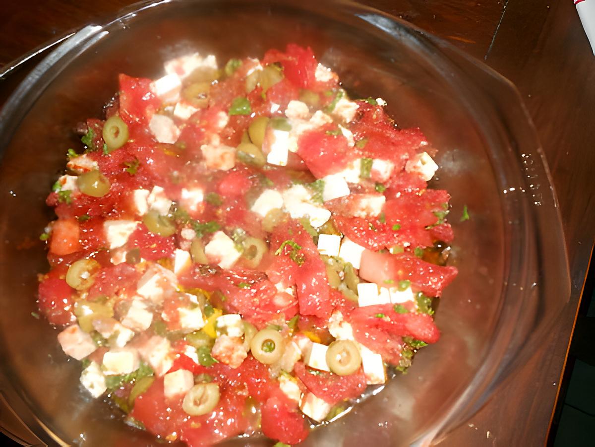 recette Tartare de tomates a la feta