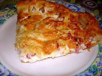 recette Quiche au jambon/bacon et aux 3 fromages