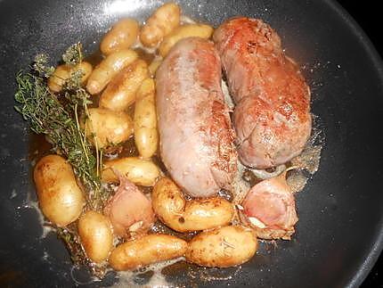 recette Andouillette de troyes rates au thym et a l ail