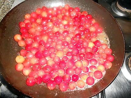 recette Poelée de cerises flambée au kirsh