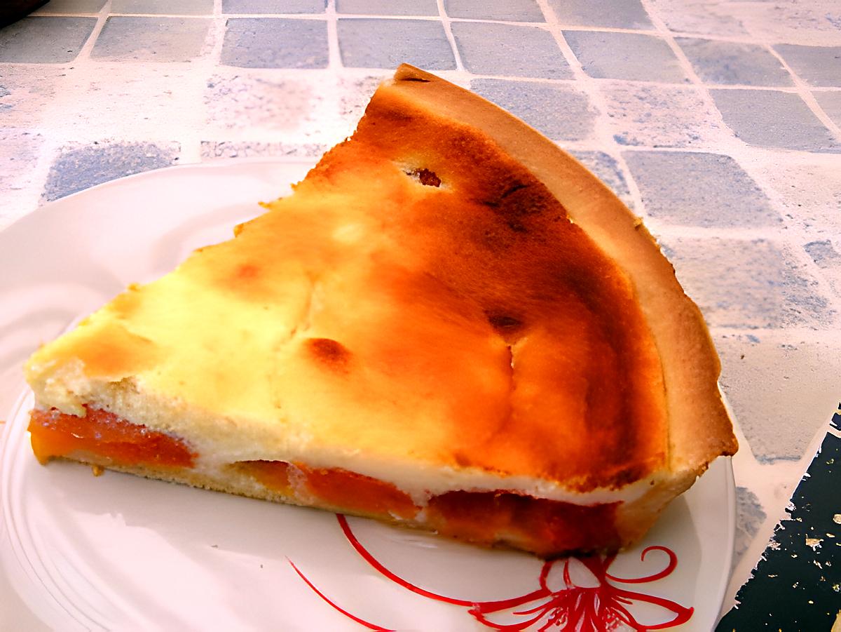 recette Tarte au fromage blanc et abricots