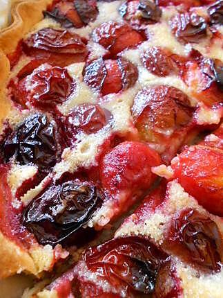 recette Tarte aux prunes crème d'amande