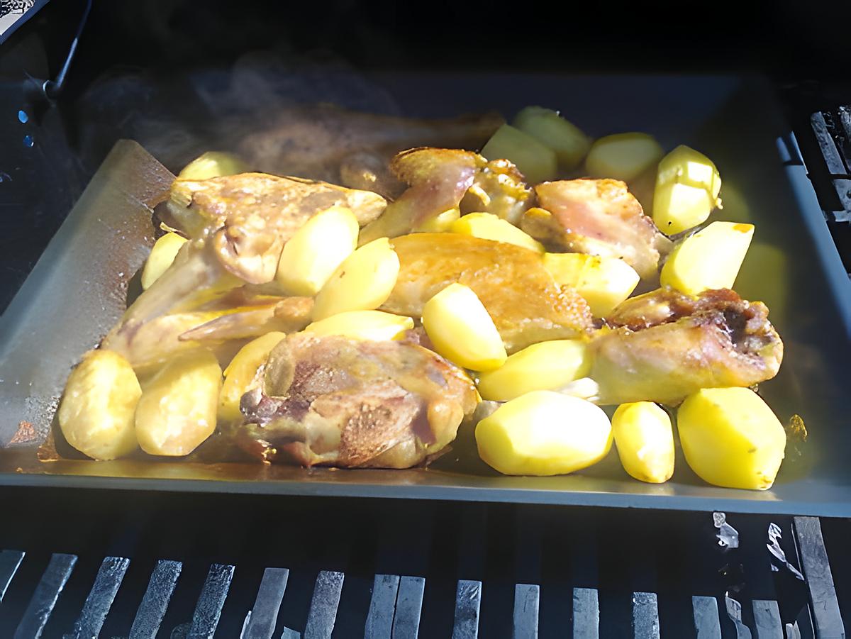 recette poulet blanc bio au barbecue