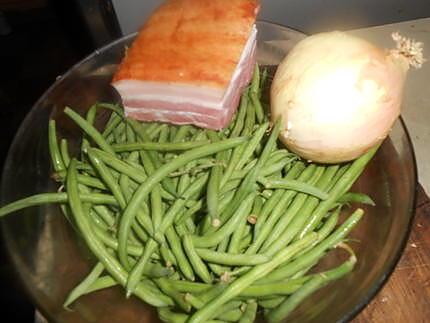 recette Haricots verts au lard